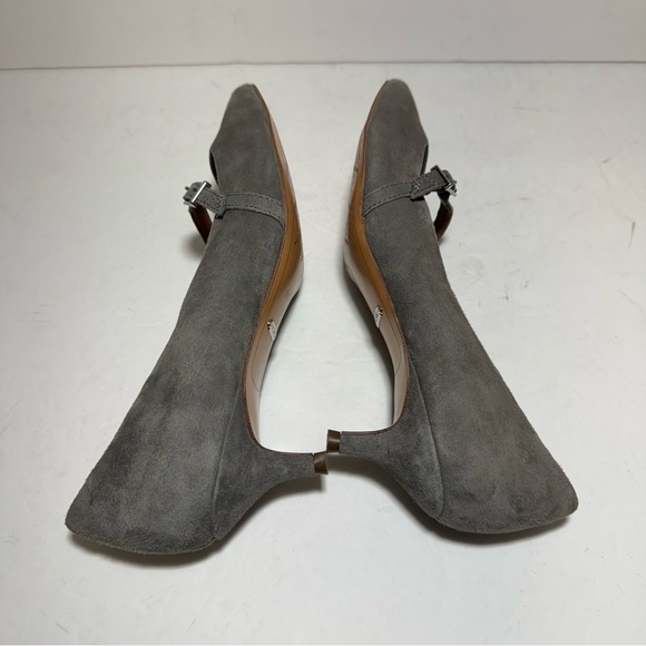 Vionic Minnie Kitten Heel Shoe Charcoal Gray Kid Suede Women’s Pumps Size 10 - Picture 9 of 16